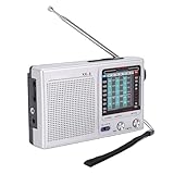 VBESTLIFE Tragbares Radio AM FM SW Kurzwellenempfänger Taschenradios, 2AA...