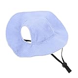 ifundom Verstellbarer Hundesonnenhut mit Ohrlöchern Atmungsaktiver...