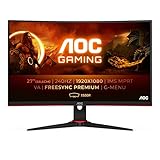 AOC Gaming C27G2ZE - 27 Zoll FHD Curved Monitor, 240 Hz, 0.5ms, FreeSync...