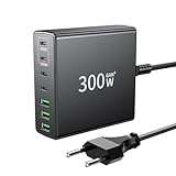 FINIBO USB C Ladegerät 300W: 7-Ports USB schnellladegerät mehrfach mit 4...