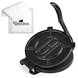 Uno Casa Tortilla Presse 20 cm - Taco Presse, Hochleistungs-Gusseisen...