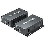 PW-HT202PG HDMI Extender 165ft/50M Cat5e/Cat6 Kable Full HD 1080P Kontrolle...