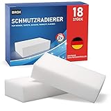 Schmutzradierer Schwamm 18x - Radierschwamm für weiße Wände, Schuhe und...