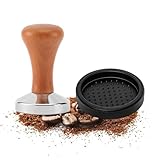 Kaffee Tamper, Espresso Tamper, Kaffeestampfer aus Edelstahl, Tampermatte,...