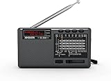 XHDATA D368 kleines Radio Nostalgie Batterieradio Mini Tragbare Radios...