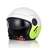 ORIGINE Motorradhelm Jethelm Rollerhelm mit Visier Zertifizierung ECE 22-06