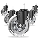 COSYLAND Bürostuhl Rollen 11mm x 22 mm - 5er Set Rollen für Bürostühle...