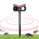 Solar Tierabwehr - 8 Meter Effektive Reichweite, 110 Grad Weitwinkel - Ipx4...