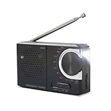 Caliber FM/AM Radio Batteriebetrieben mit Taschenlampe - Notfall Kit -...