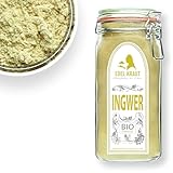 INGWERPULVER BIO 500g im Premium Glas | EDEL KRAUT - INGWER PULVER Bio -...