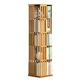 OUKMXSY Drehbarer Bücherregalturm, Ecke 5/6 Ebenen für kleine Räume,...