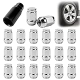 UVVRUR Radmuttern Radmutterkappen 20 Stück Radmuttern M12x15 Chrom...