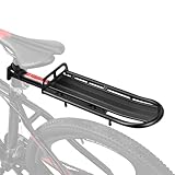 Flexzion Adjustable Bike Cargo Rack 20lb Capacity, Universal Extendable...