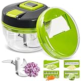 5-in-1 Zwiebelschneider & Multizerkleinerer – Kompakter Küchenhelfer Set...