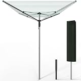 VOUNOT® Wäschespinne Draußen, Klappbarer Wäscheständer 4-stufig...