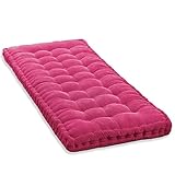 10 cm dickes rosa Bankkissen für 2-/3-Sitzer-Sofa – 100 cm/120 cm...
