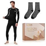 Mtiemxig Herren Thermo Unterwäsche Set – Sport Funktionswäsche mit...