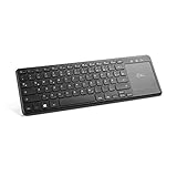 2-in-1 Mini Wireless Tastatur mit Touchpad - QWERTZ-Tastaturlayout,...