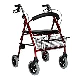 Leichtgewichtrollator LR 56 I Rollator mit Sitzfläche inklusive...