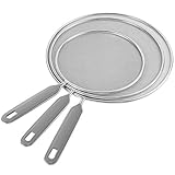 Fostoy Spritzschutz,3Pcs Multifunktionale Edelstahl Spritzschutz zum...