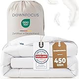 DOWNFOCUS Komfort Bettdecke 220x240 | 100% Weiche Federn & Daunen |...