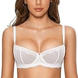 DOBREVA Balconette BH Damen mit Bügel Push Up Dirndl Spitze BHS Sexy...