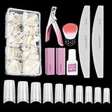 Acryl Künstlich Nagelspitzen, Venares 500 Stücke Falsche Nagel Nageltips...