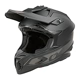 O'NEAL C-SRS Motocross Helm SOLID Schwarz (Größe L) – ECE 22.06...