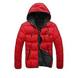 Generisch Winterjacke Herren Fleecejacke Reißverschluss Wintermantel...