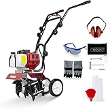 BU-KO 52CC Gartenfräse Benzin 3 PS 2-Takt-Rasenboden bodenhacke Grubber...