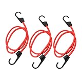 Toyvian 3 Stück Elastische Spanngurte mit Haken für Gepäckträger Bungee...