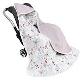 WIYETY Baby Einschlagdecke Babyschale, Baumwolle Reversible Decke,...