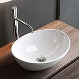 Mai & Mai Waschbecken Aufsatzwaschbecken Waschschale aus Keramik mit...
