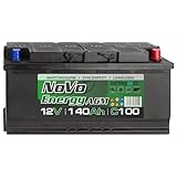 Novo Energy AGM 12V Batterie 140Ah Starterbatterie, Start-Stopp &...