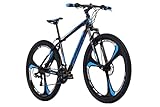 KS Cycling Mountainbike Hardtail 29'' Sharp Schwarz (Schwarz-Blau, 29 Zoll,...