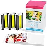 Kompatibel mit Canon Selphy CP1300 CP1500 Tinte und Papier KP-108IN...