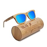 Ynport Bambus-Sonnenbrille für Herren/Damen, klassisches Design, mit Holz...