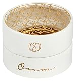 Moses. Omm for You Räucherschale – weiße Keramik mit Lotusblume und...