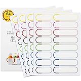 Wasserfest Namensaufkleber für Kinder Schule Spülmaschinenfest, 64 Stück...
