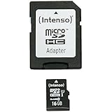 Intenso Premium microSDHC 16GB Class 10 UHS-I Speicherkarte inkl....
