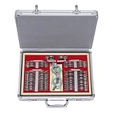 104 Pcs Testlinsen Set, Test Lens Optometry Equipment Aluminium Box...