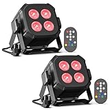 Rtktoup 2PCS RGBW LED Par Scheinwerfer, 40W LED Bühnenlicht DMX 4/8CH mit...