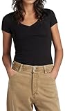G-STAR RAW Damen Basic V-Neck Cap Sleeve T-Shirt
