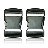 BOB-KRAFT - 2 x 40mm Steckschnalle, Steckverschluss, Kunststoff...