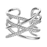 LIGIGWASH Chic Fingerring für Damen Verstellbarer Öffnungsring mit...