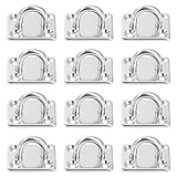 SAIJIAN 12 Stück Augplatte Edelstahl M5 Ösenplatte Edelstahl 304...