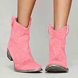 Stiefeletten Damen Winter,Cowboy Boots Damen,Western Cowboy Boots,Vintage...