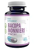 Bacopa Monnieri Brahmi Extrakt 8000mg Äquivalent (400mg von 20:1 Extrakt)...