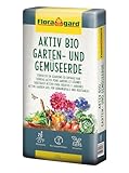 Floragard Aktiv Bio Garten- und Gemüseerde – Torfreduzierte Erde mit...