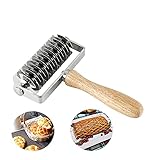 Akaigu Edelstahl-Roller, Teiggitter, Pizzaroller, Küchenwerkzeug,...